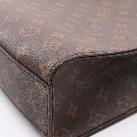 Louis Vuitton Sac Plat Tote Bag Canvas Leather Monogram Brown - Picture 5 of 8
